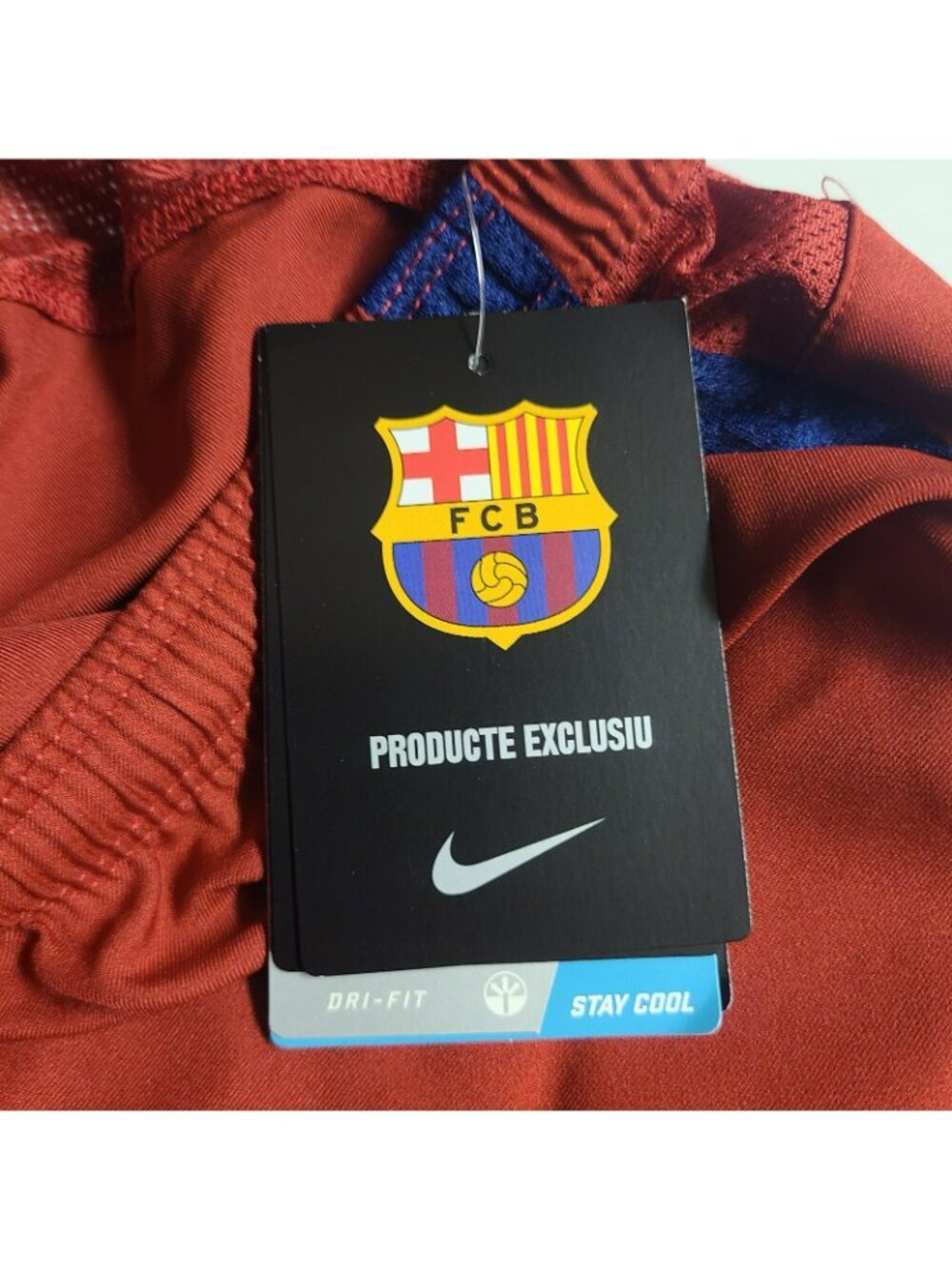 Football shorts soccer FC Barcelona Home  Nike jersey Barca Burgundy L - Picture 5 of 12